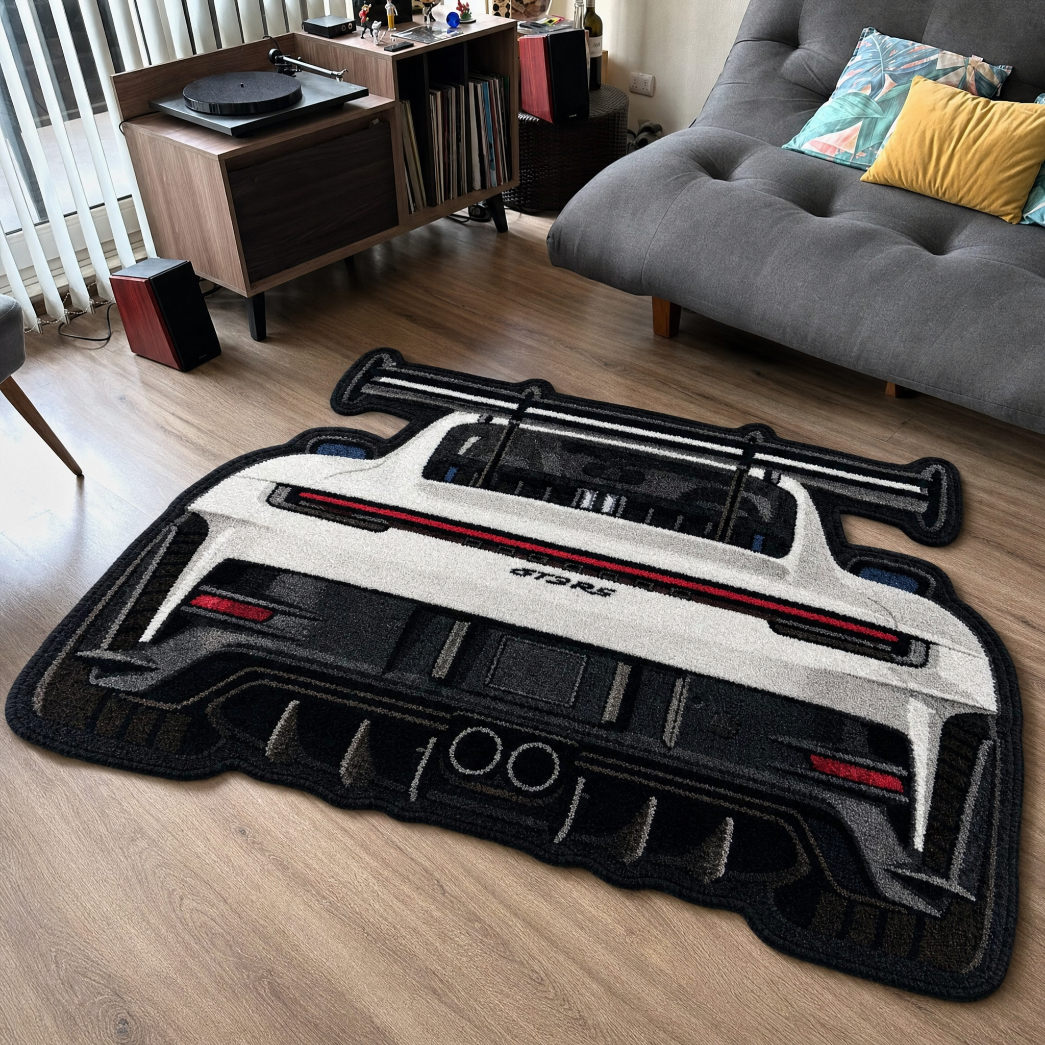 Track Legend Tufted Wool Rug | Motorsport Collection — KYRO