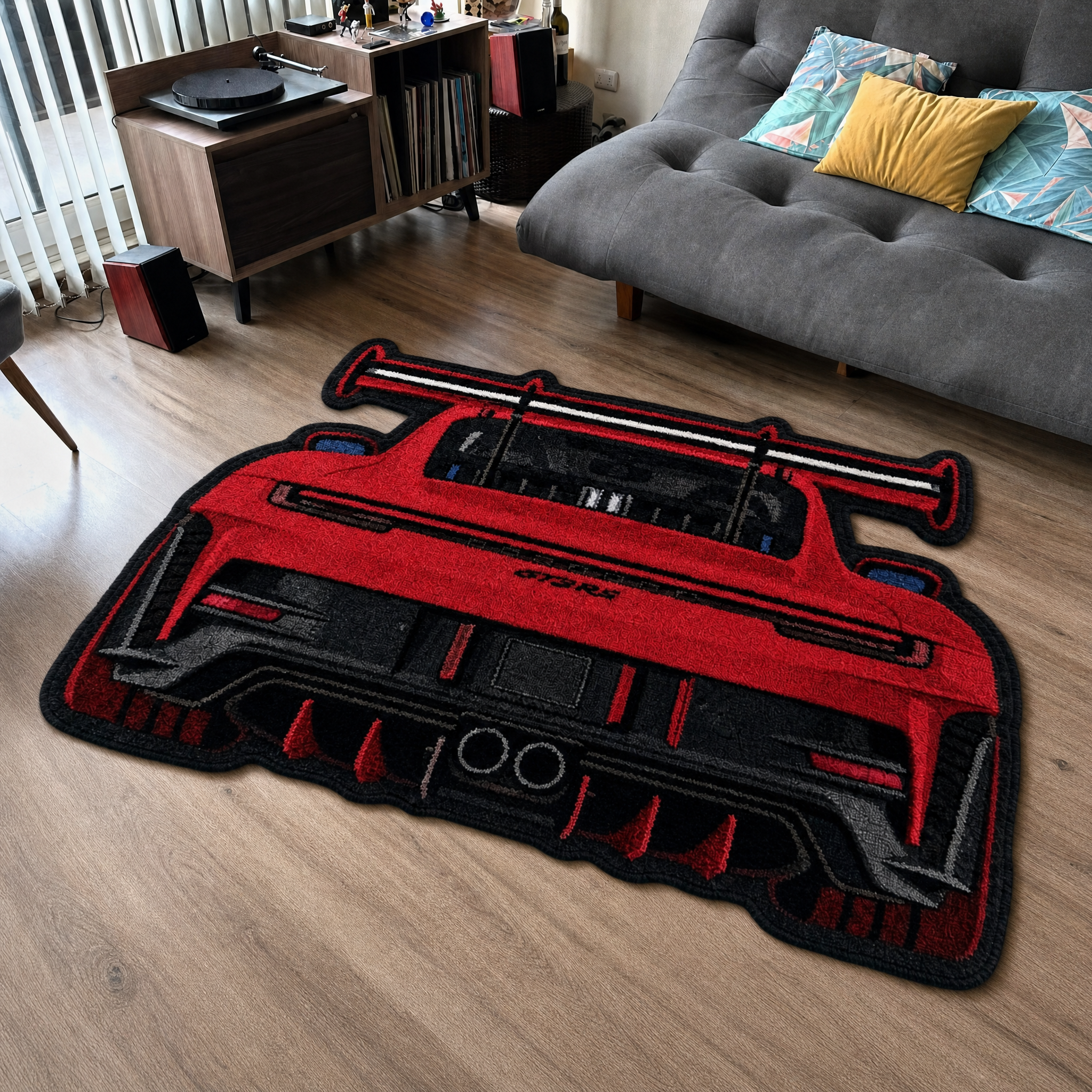 Track Legend Tufted Wool Rug | Motorsport Collection — KYRO
