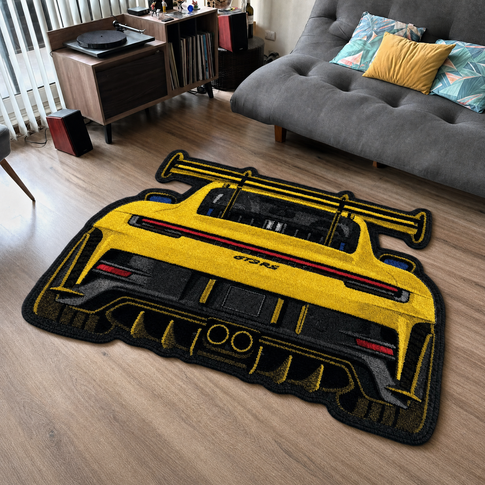 Track Legend Tufted Wool Rug | Motorsport Collection — KYRO